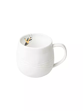 RAEDER | Taza 7,5cm SCHNEETAG Trineo de perros | weiss